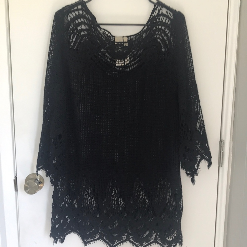Lace Weave 3/4 sleeve Sweater.